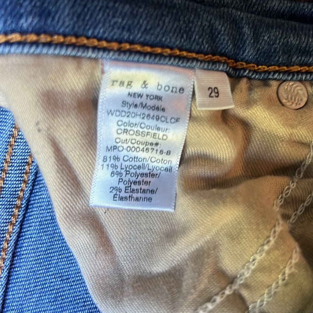 Rag and Bone Nina High Rise Ankle Flare Jeans, Sz 29 - Picture 7 of 7